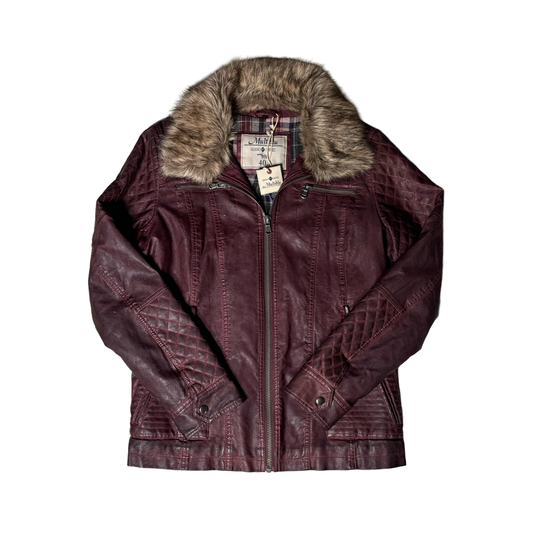 Multiblu Leather Fur Jacket