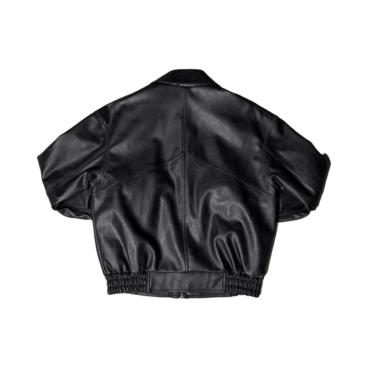 Leather Bomber Jacket