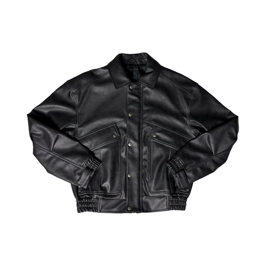 Leather Bomber Jacket