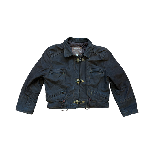 Gely Cuir Leather Fireman Jacket