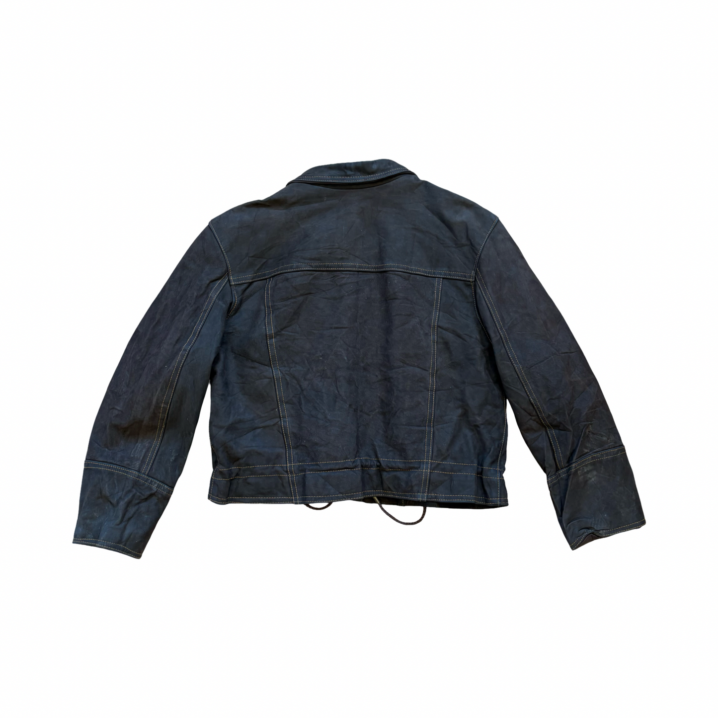 Gely Cuir Leather Fireman Jacket