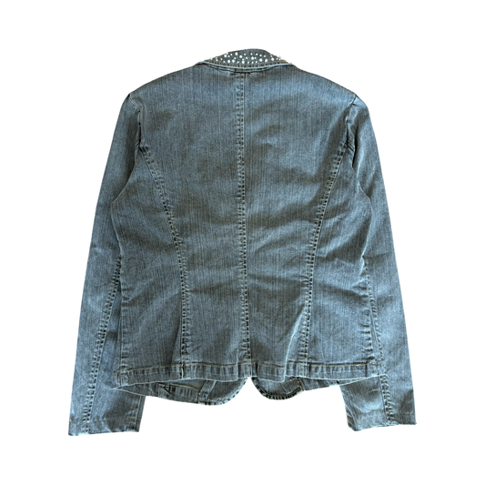 Helline Denim Pearl Blazer
